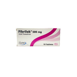 FIBRILOK (ACIDO TRANEXAMICO) 500 MG CAJA X 10 TABLETAS 